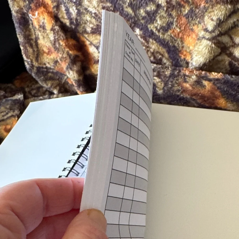 ★ Account Tracker Ledger Book Spiral Bound Expense Record Notebook